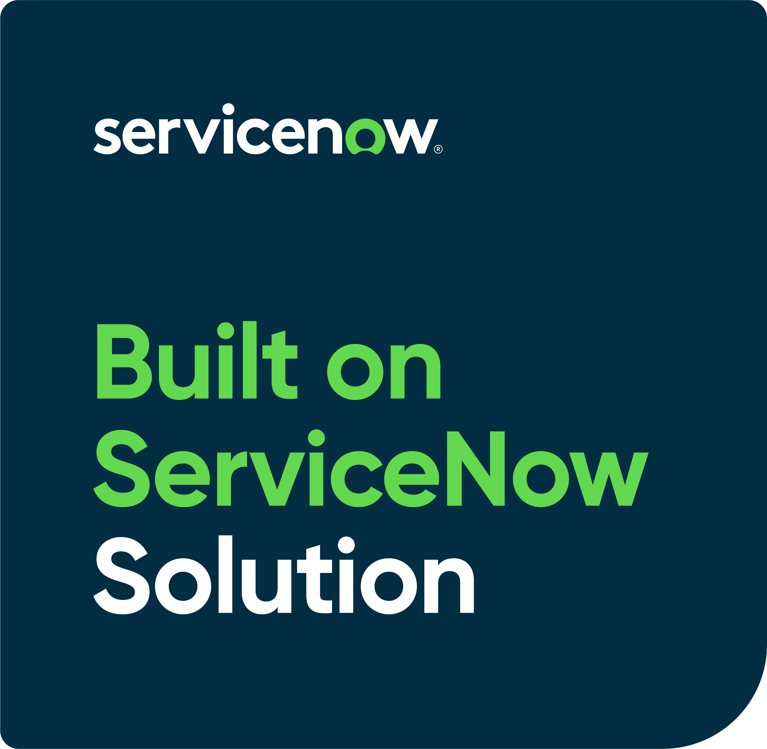 Built On ServiceNow Solution
